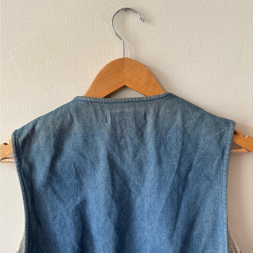 Chrysanthemum Patchwork & Denim Vest - Picture 6 of 6